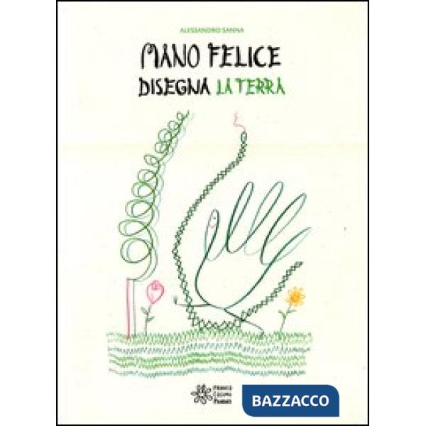 Mano felice disegna la terra