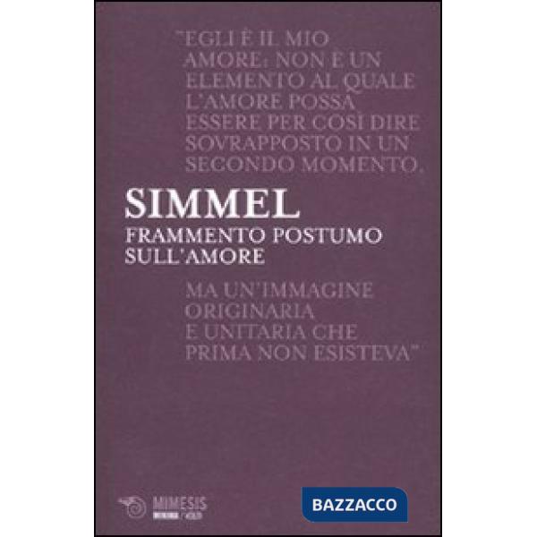 Frammento postumo sull'amore