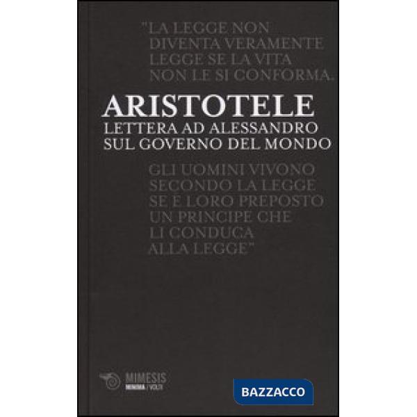 Lettere ad Alessandro sul governo del mondo
