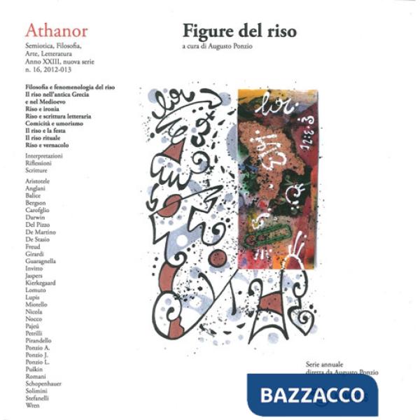 Athanor (2012-2013). Vol. 16: Figure del riso