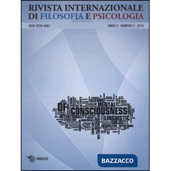 Rivista internazionale di filosofia e psicologia (2014). Vol. 2