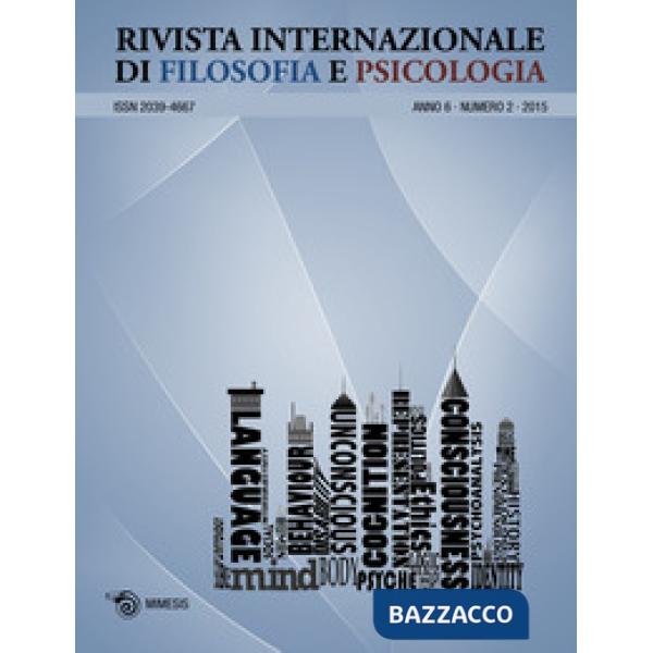 Rivista internazionale di filosofia e psicologia (2015). Vol. 2