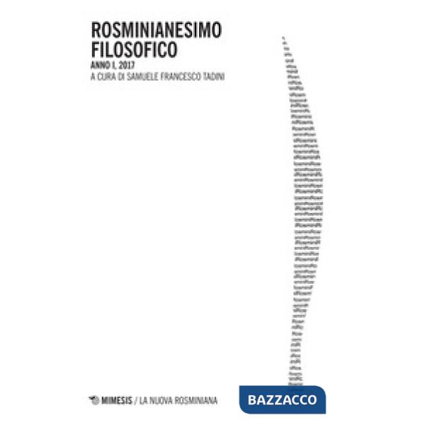 Rosminianesimo filosofico 2017