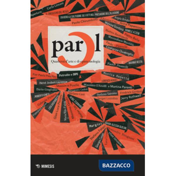 Parol. Quaderni d'arte e di epistemologia (2018). Vol. 29