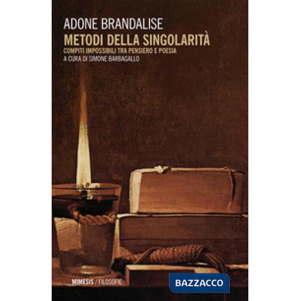 Metodi della singolarità. Compiti impossibili tra pensiero e poesia