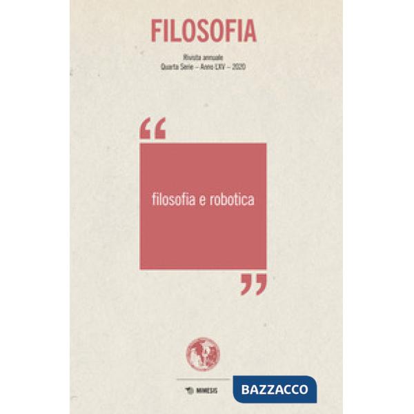 Filosofia. Filosofia e robotica (2020)
