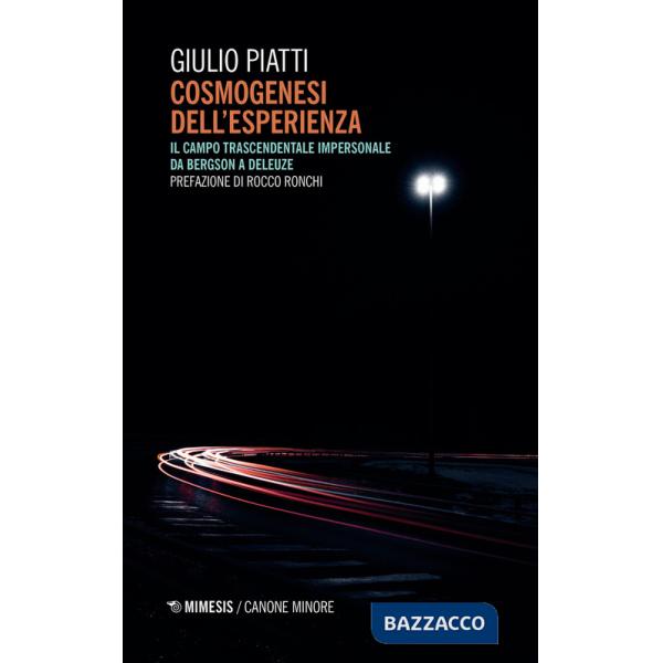 Cosmogenesi dell'esperienza. Il campo trascendentale impersonale da Bergson a Deleuze