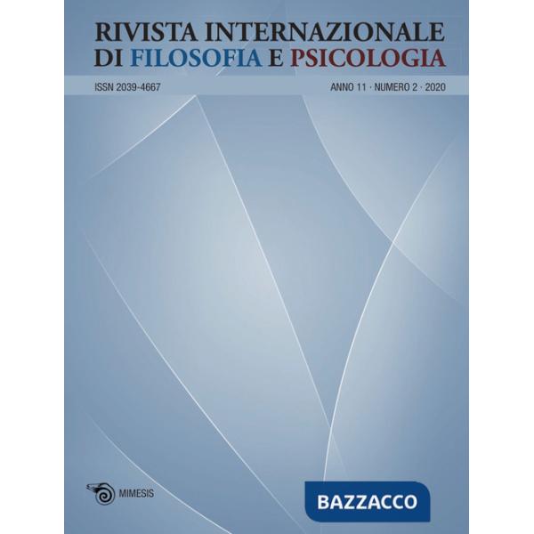 Rivista internazionale di filosofia e psicologia (2020). Vol. 2