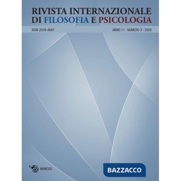 Rivista internazionale di filosofia e psicologia (2020). Vol. 3