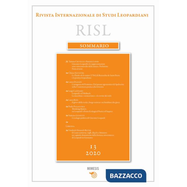 Rivista internazionale di studi leopardiani (2020). Vol. 13