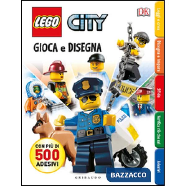 Gioca e disegna. Disegna e crea. Lego city. Con adesivi. Ediz. illustrata