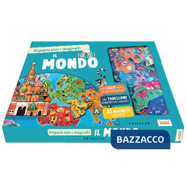 Mondo. Imparo con i magneti. Ediz. a colori. Con 81 magneti dei paesi. Con tabellone magnetico gigante (Il)