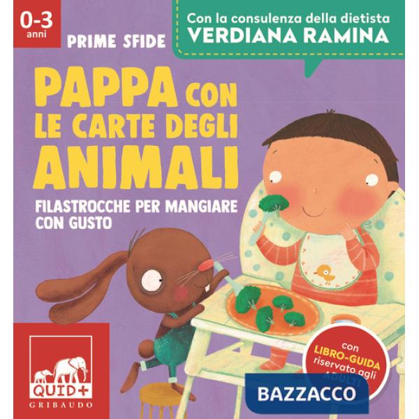 Pappa con le carte degli animali. Filastrocche per mangiare con gusto. Ediz. a colori. Con 35 carte. Con libro-guida riservato a