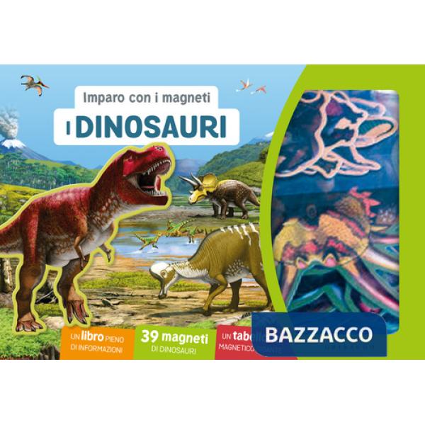 Dinosauri. Imparo con i magneti. Ediz. a colori. Con 39 magneti. Con tabellone