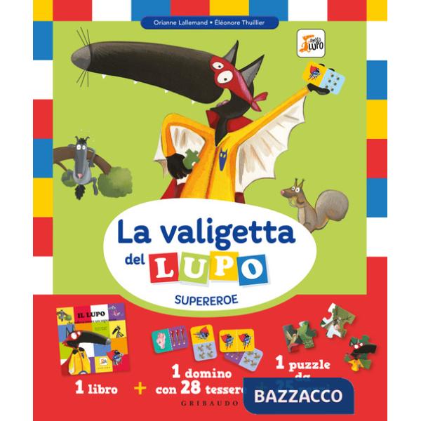 Valigetta del lupo supereroe. Amico lupo. Con domino e puzzle (La)