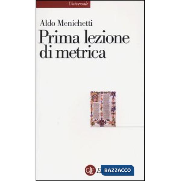 Prima lezione di metrica