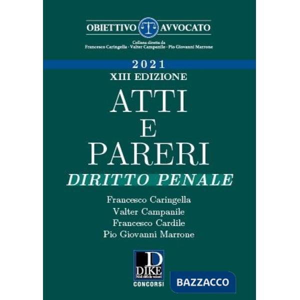 Atti e pareri di diritto penale