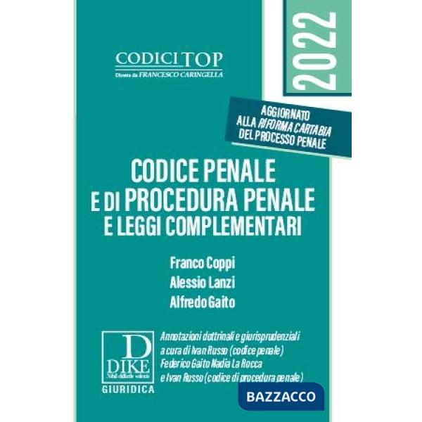 Codice penale e di procedura penale e leggi complementari