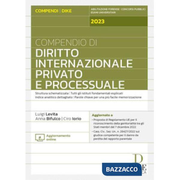 Compendio di diritto internazionale privato e processuale 2023