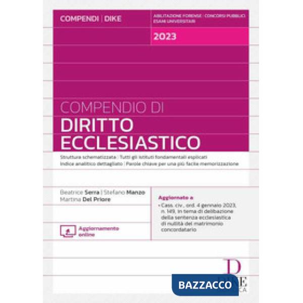 Compendio di diritto ecclesiastico