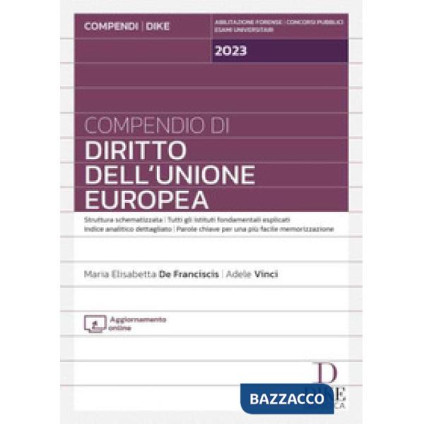 Compendio di diritto dell'Unione Europea
