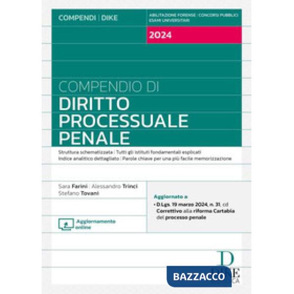 Compendio di diritto processuale penale
