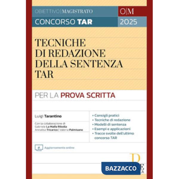 Tecniche di redazione della sentenza Tar
