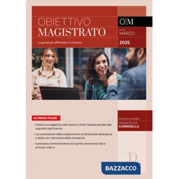 Obiettivo Magistrato Marzo 2025