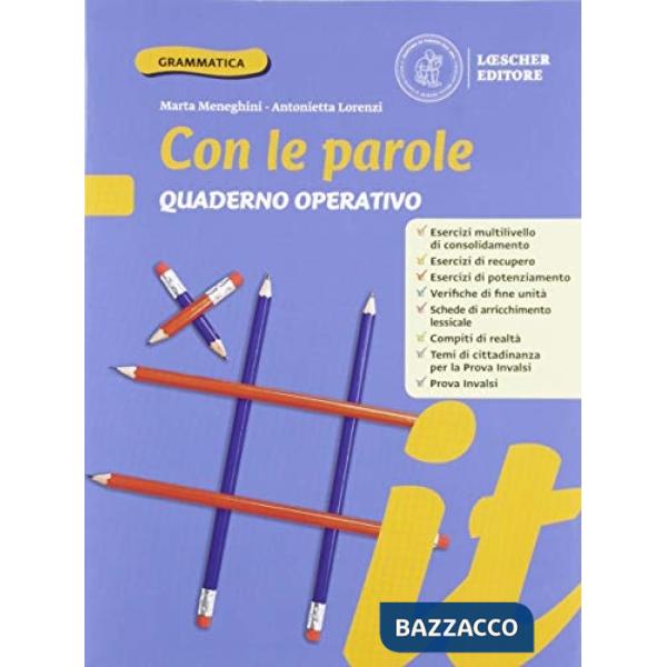 CON LE PAROLE ED. BLU QUADERNO OPERATIVO