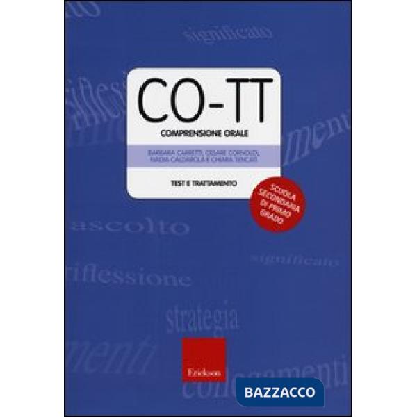 CO-TT. Comprensione orale. Test e trattamento. Scuola secondaria di primo grado. Con DVD-ROM