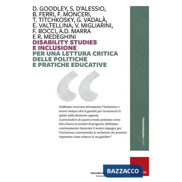 Disability studies e inclusione. Per una lettura critica delle politiche e prati