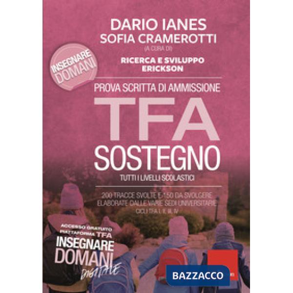 Prova scritta di ammissione TFA sostegno. 200 tracce svolte e 150 da svolgere elaborate dalle varie sedi universitarie. Cicli TF