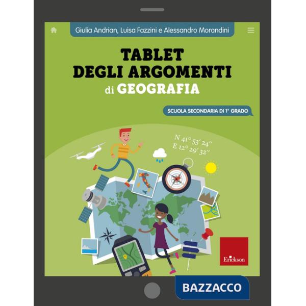 Tablet degli argomenti di geografia. Scuola secondaria di 1º grado