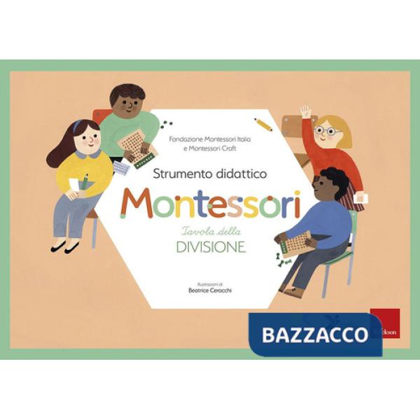 Tavola della divisione. Strumento didattico Montessori. Con Prodotti vari