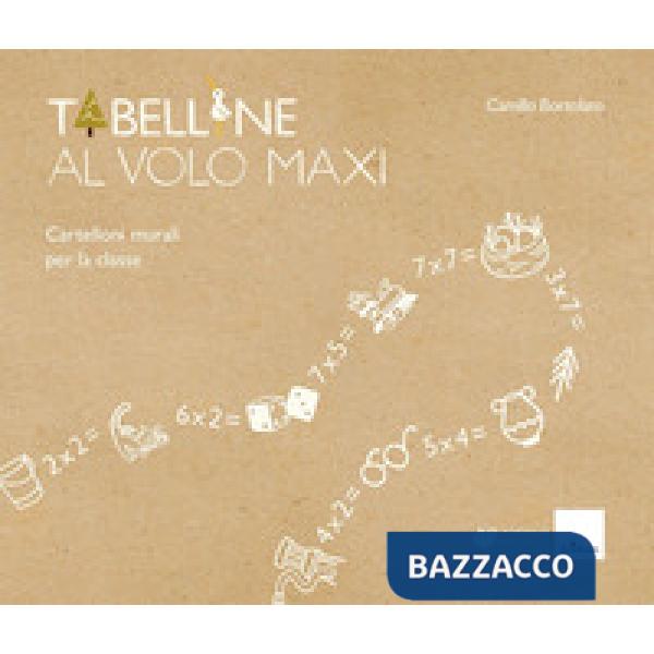 Tabelline al volo maxi. Con 8 cartelloni murali