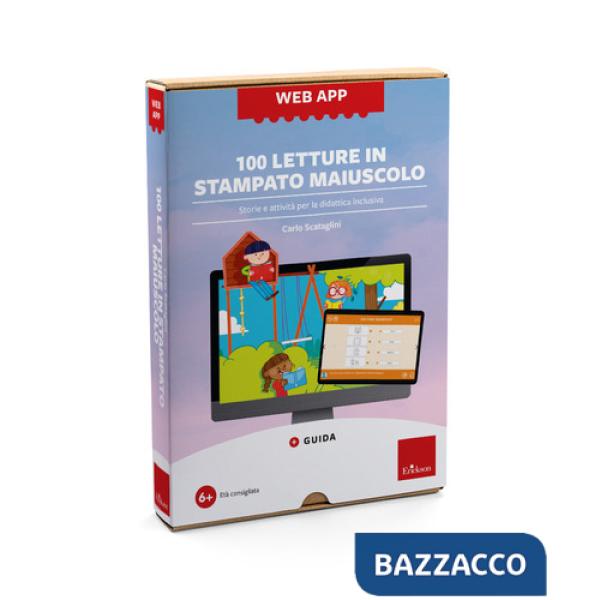 100 letture in stampato maiuscolo. Storie e attività per la didattica inclusiva. Web app. Con software