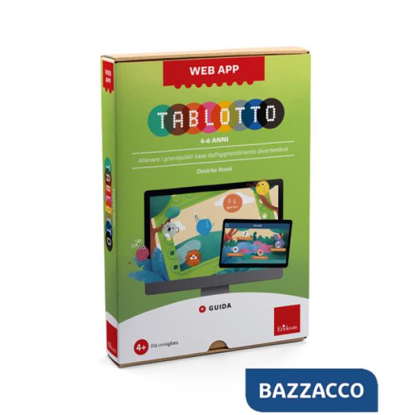 Tablotto 4-6 anni. Allenare i prerequisiti base dell'apprendimento divertendosi. Web app. Con software