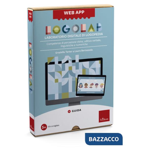 Web app Logolab. Laboratorio digitale di Logopedia. Competenze di percezione visiva, uditivo-verbale, linguistiche e numeriche. 