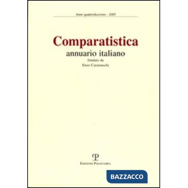 Comparatistica. Annuario italiano 2005