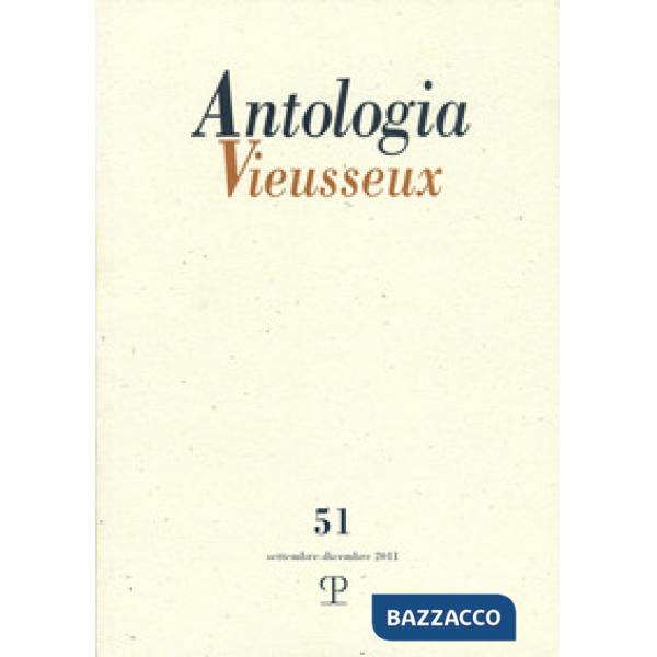 Antologia Vieusseux (2011). Vol. 51