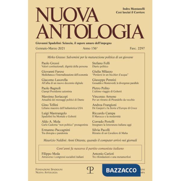 Nuova antologia (2021). Vol. 1: Gennaio-Marzo