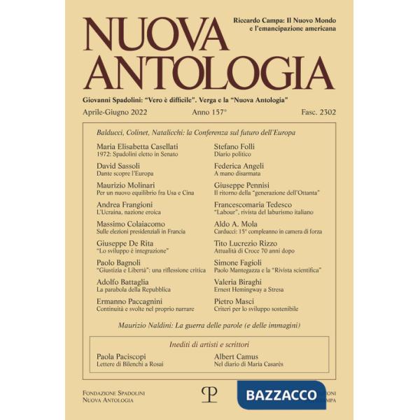 Nuova antologia (2022). Vol. 2: Aprile-giugno