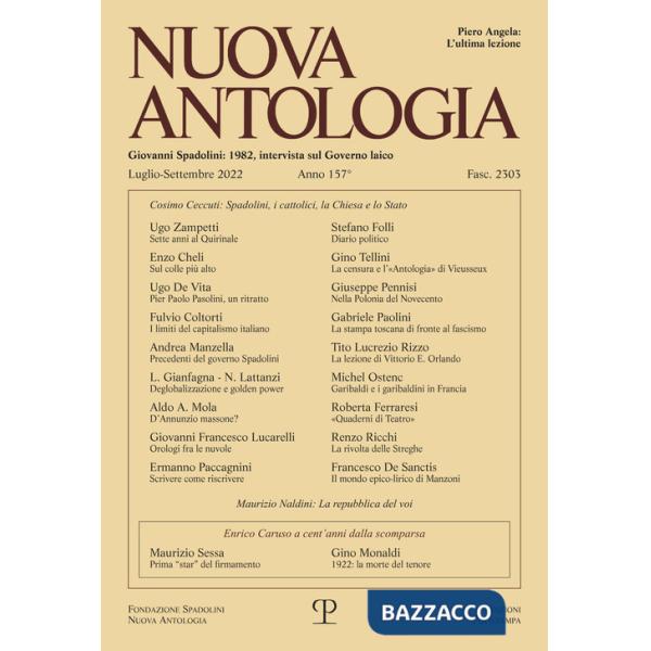 Nuova antologia (2022). Vol. 3: Luglio-settembre