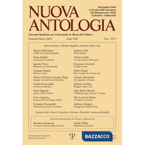Nuova antologia (2025). Vol. 160