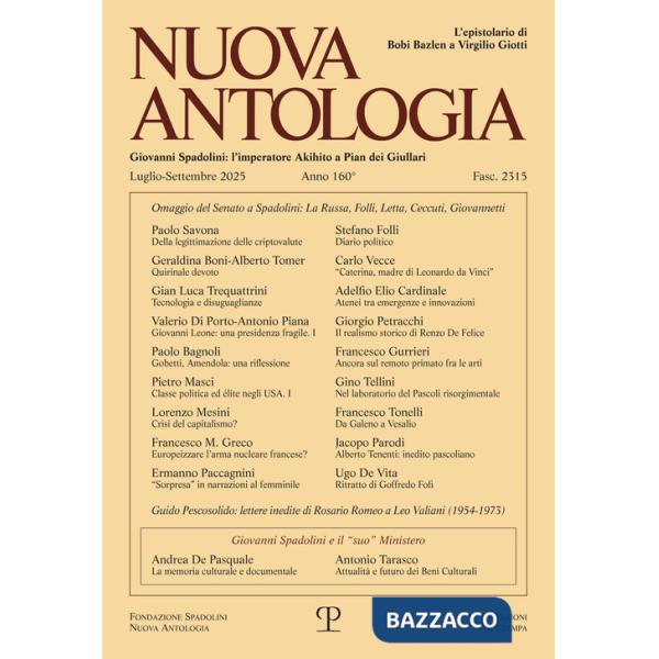 Nuova antologia (2025). Vol. 3: Luglio-settembre