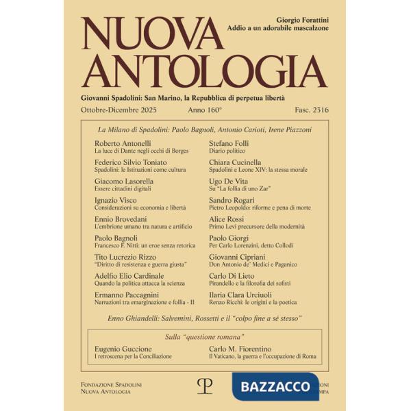 Nuova antologia (2025). Vol. 4: Ottobre-dicembre