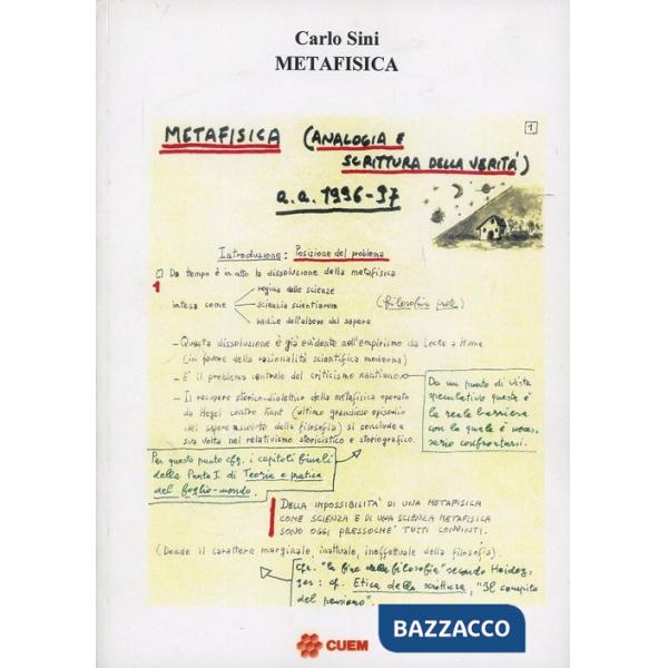 Metafisica: analogia e scrittura della verità. Lezioni universitarie