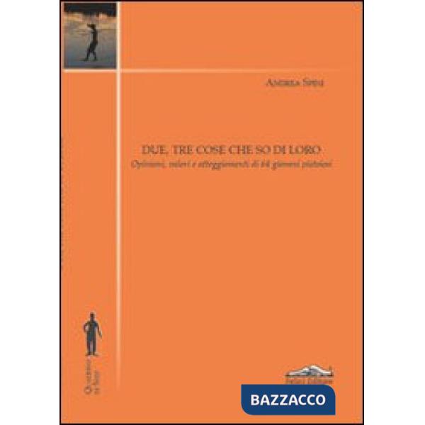 Due, tre cose che so di loro. Opinioni, valori e atteggiamenti di 64 giovani pistoiesi