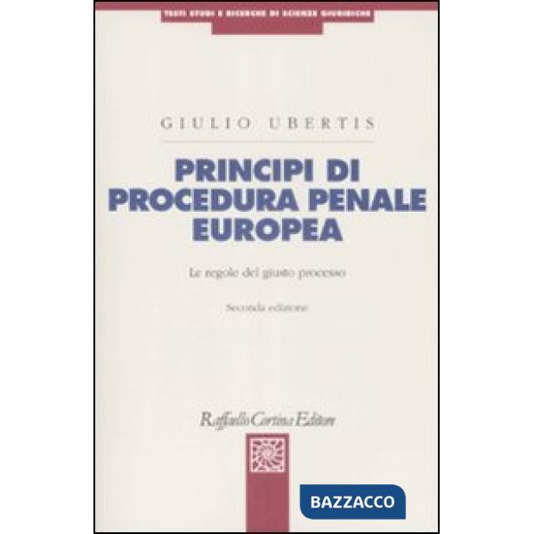 Principi di procedura penale europea. Le regole del giusto processo