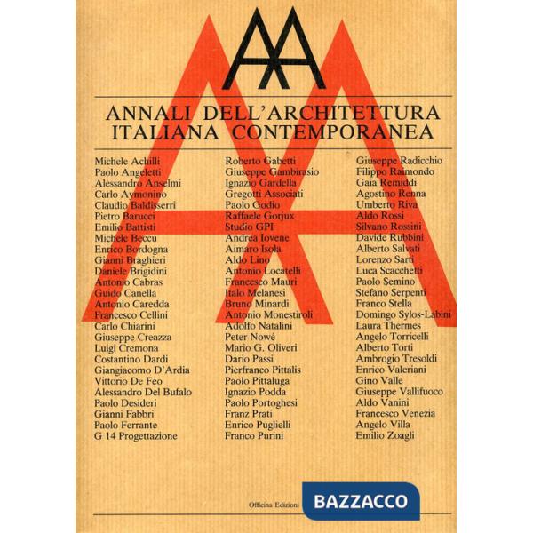 Annali dell'architettura italiana contemporanea (1986-1987)
